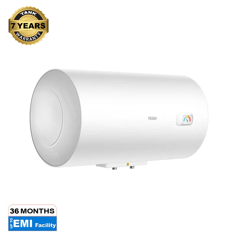Haier ES50H-CK3 50 litre horizontal electric geyser in white