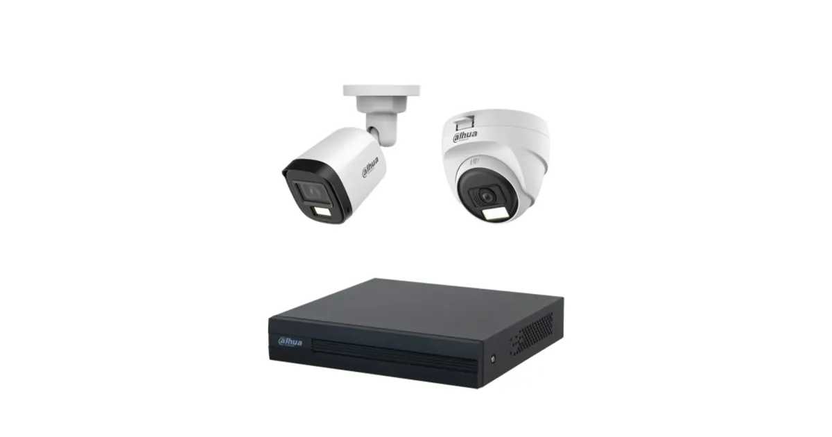 Dahua 2 camera CCTV package with recorder