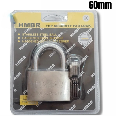 HMBR Top Security 60 mm stainless steel padlock