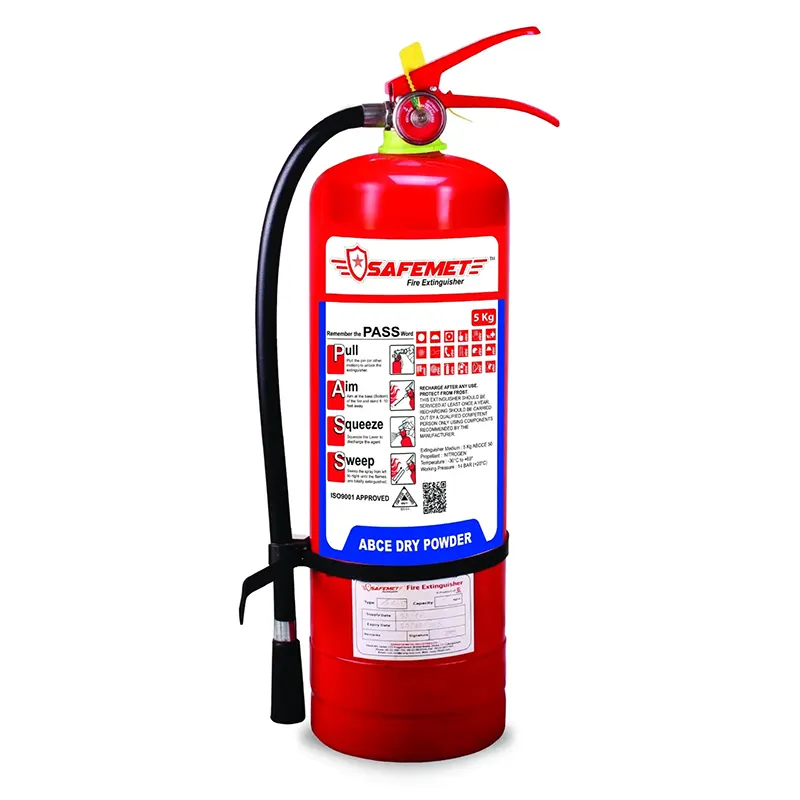 Safemet 5 kg ABC dry powder fire extinguisher