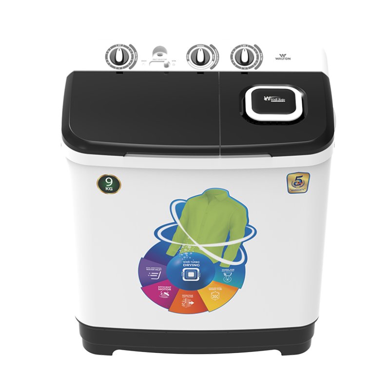 Walton WWM-TWP90D 9 kg twin tub semi automatic washing machine